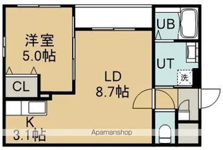 柏木町30番マンション【1階】の間取り